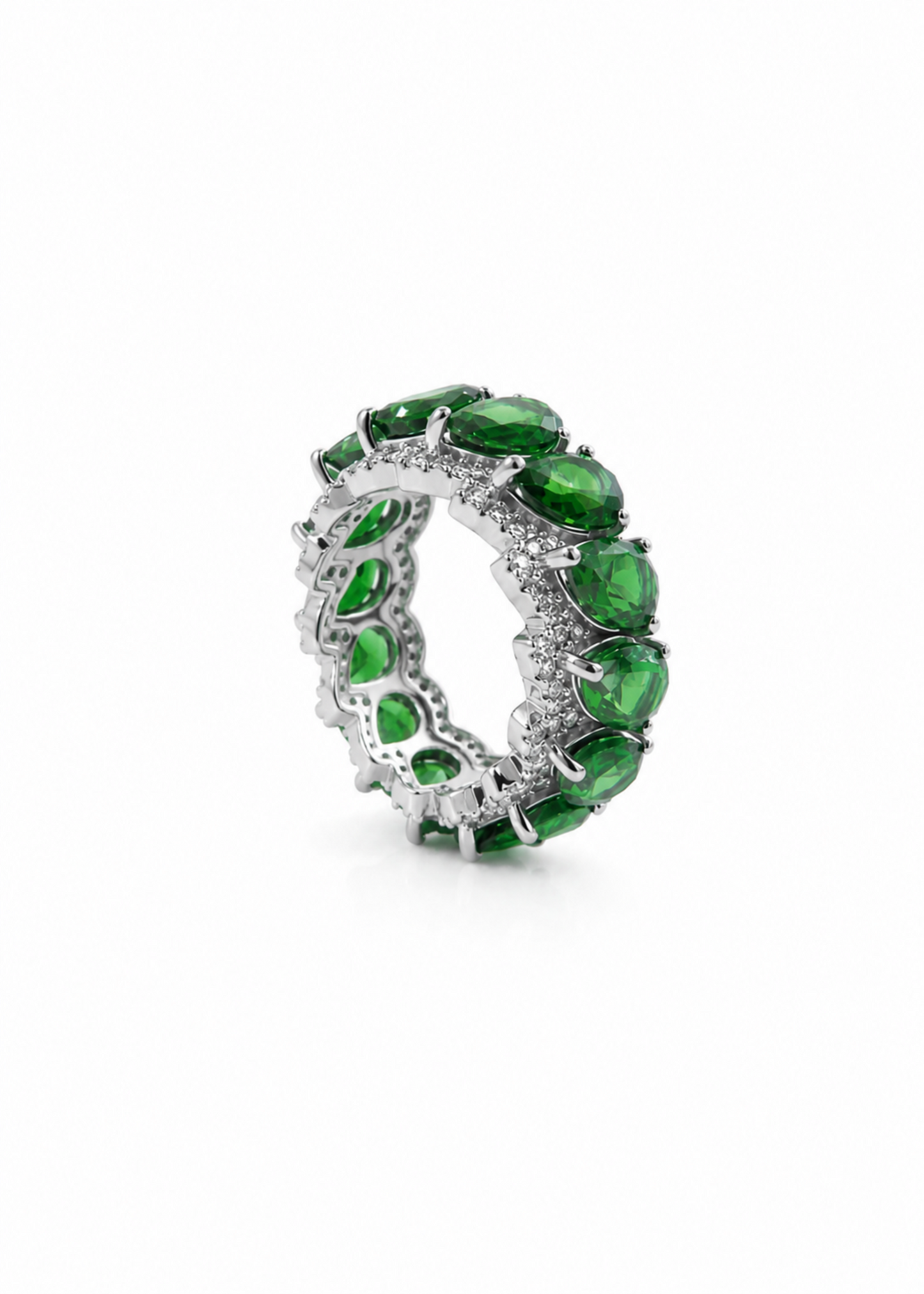 Emerald Eternity-925 Sterling Silver