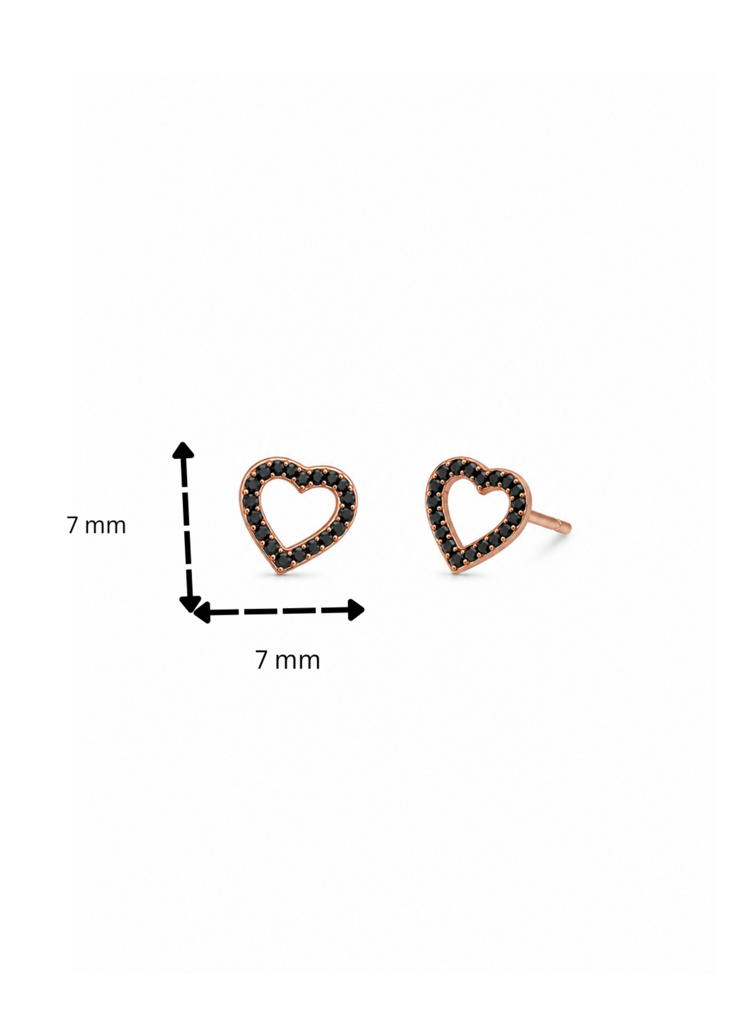 Midnight Heart -925 Sterling Silver