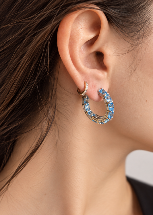 Éclat Hoop-925 Sterling Silver