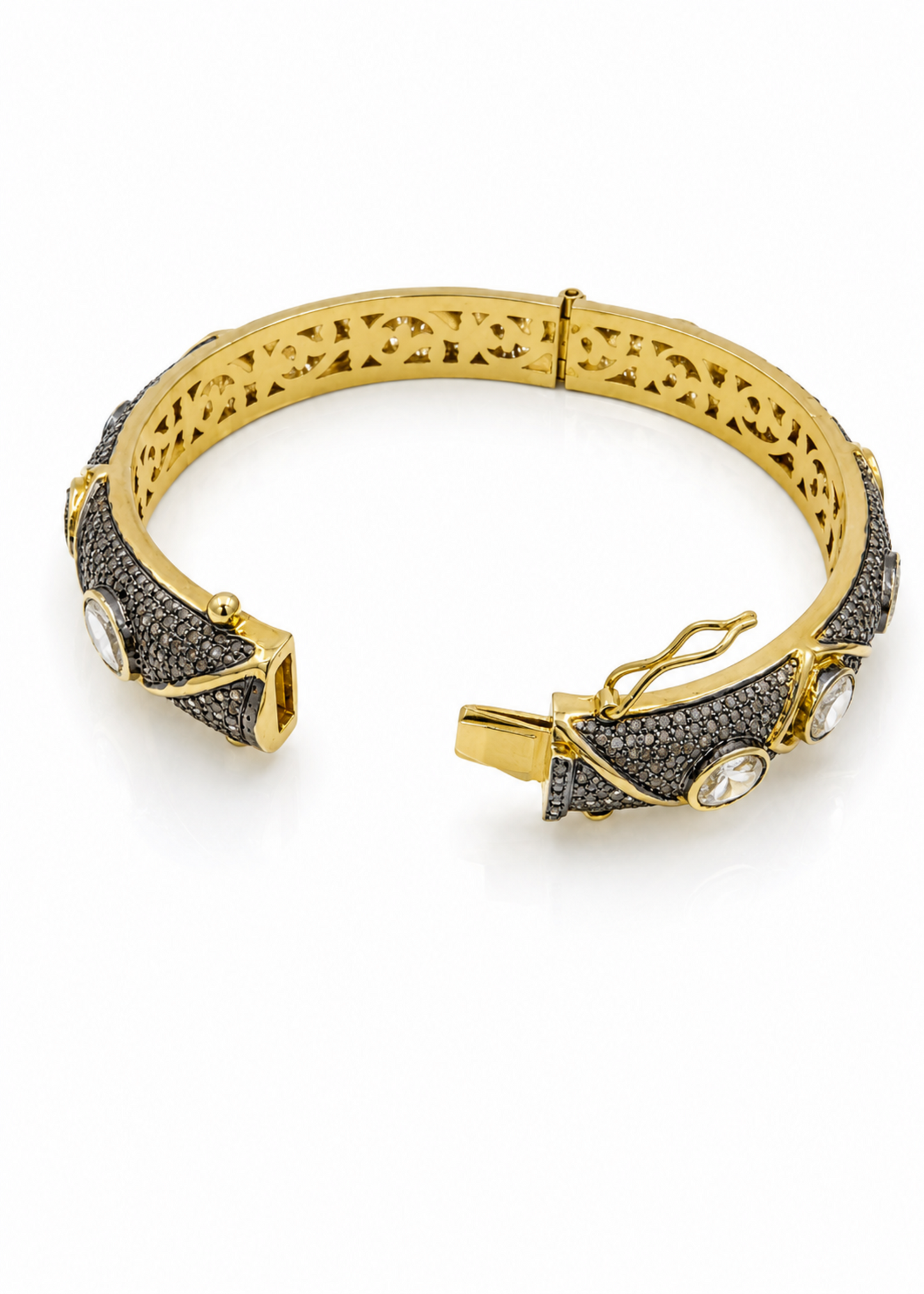 Noir Polki-925 Sterling Silver