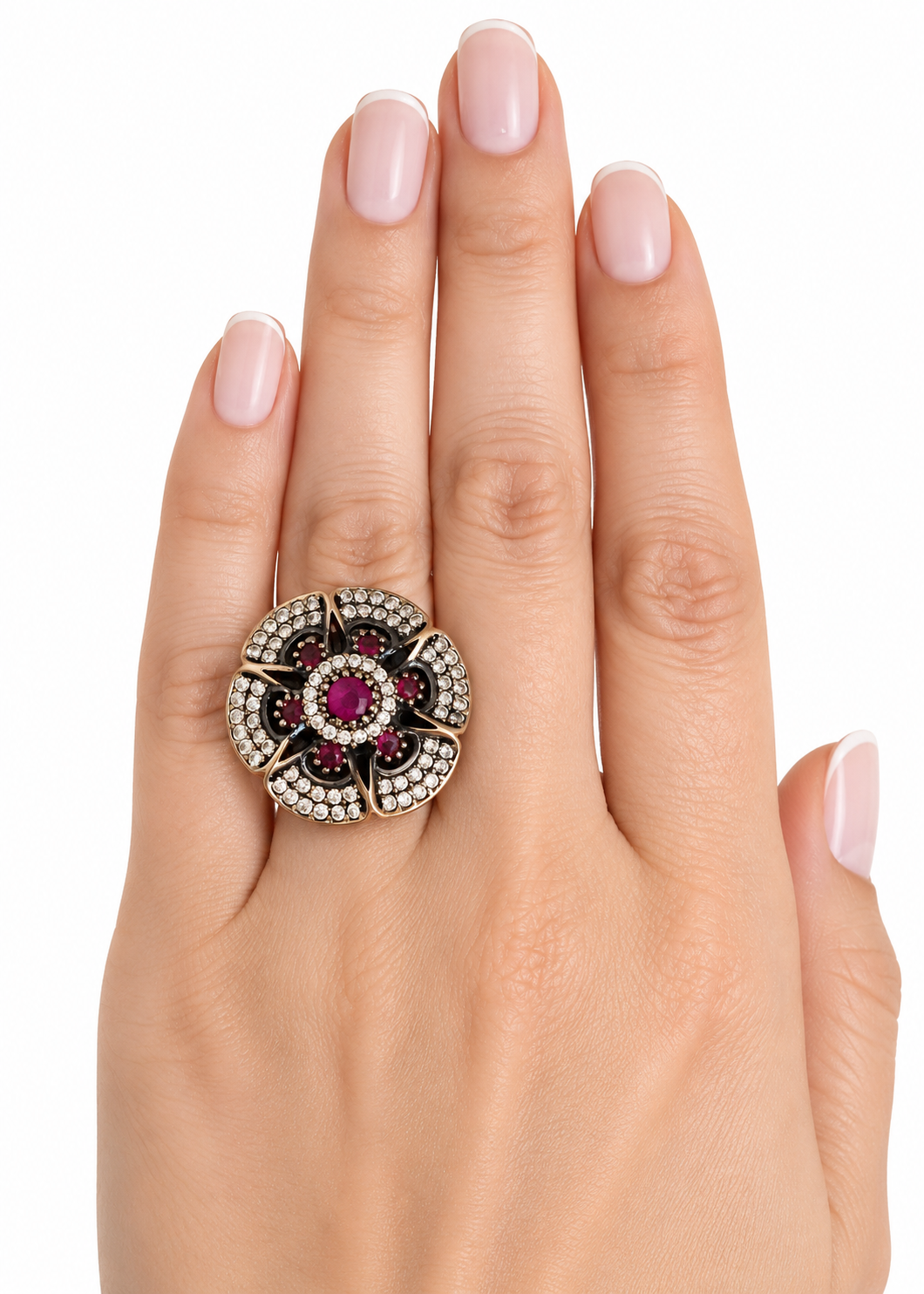 Ottoman Ruby-925 Sterling Silver