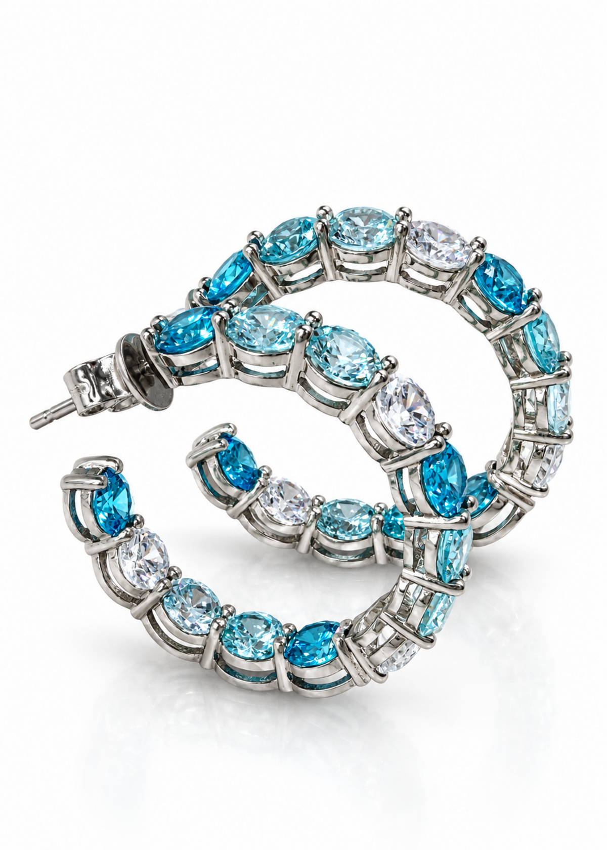 Aqua Cascade-925 Sterling Silver