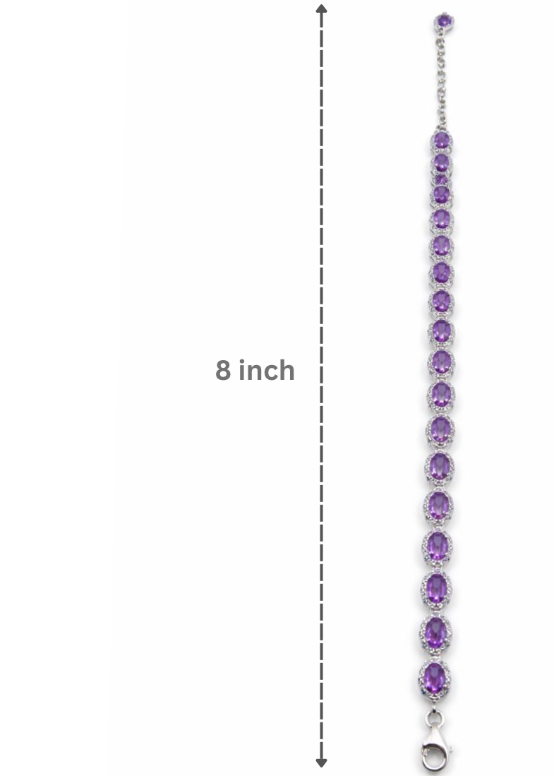 Elegant Amethyst–925 Sterling Silver