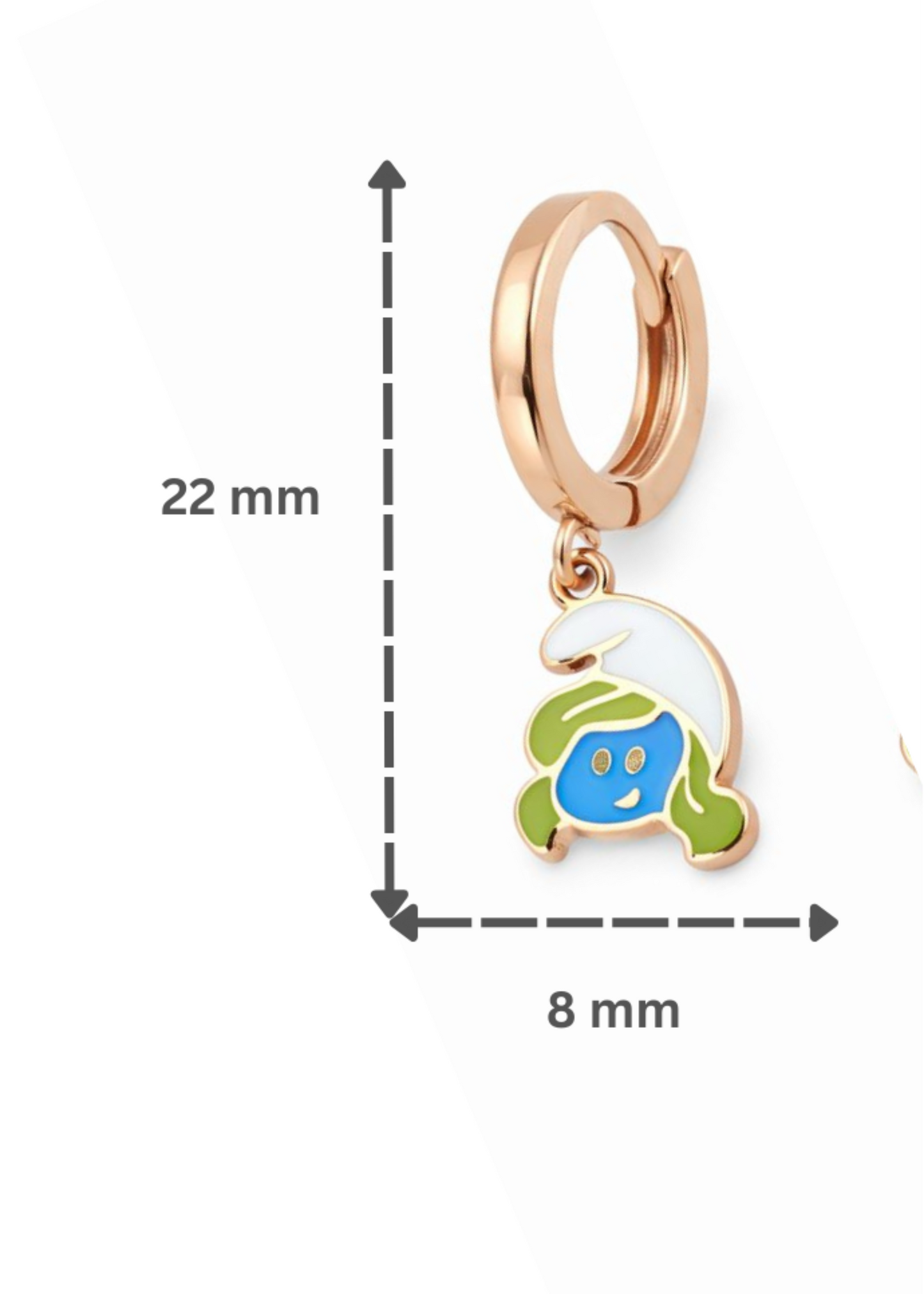 Cute Doll Hoop-925 Sterling Silver