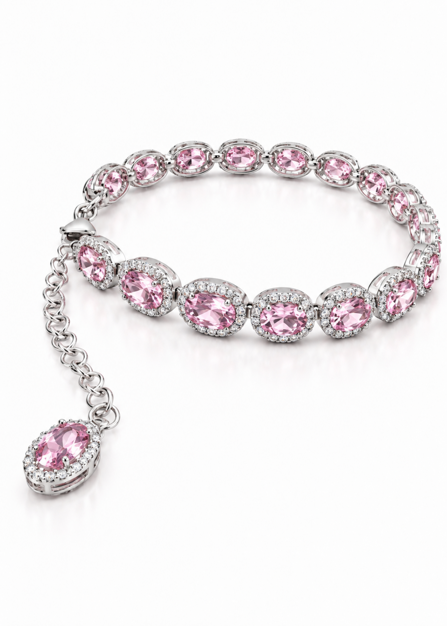 Rosé Halo-925 Sterling Silver