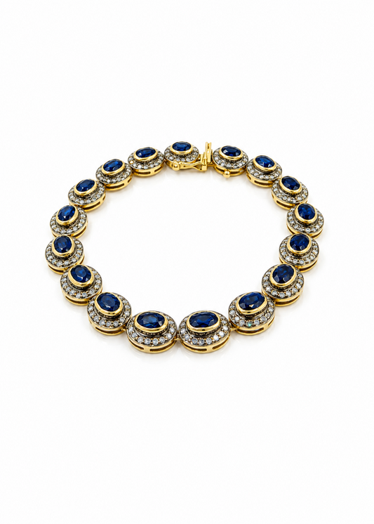 Celeste Sapphire-925 Sterling Silver