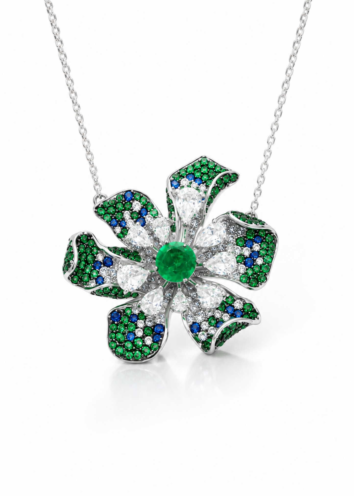 Emerald Blossom -925 Sterling Silver