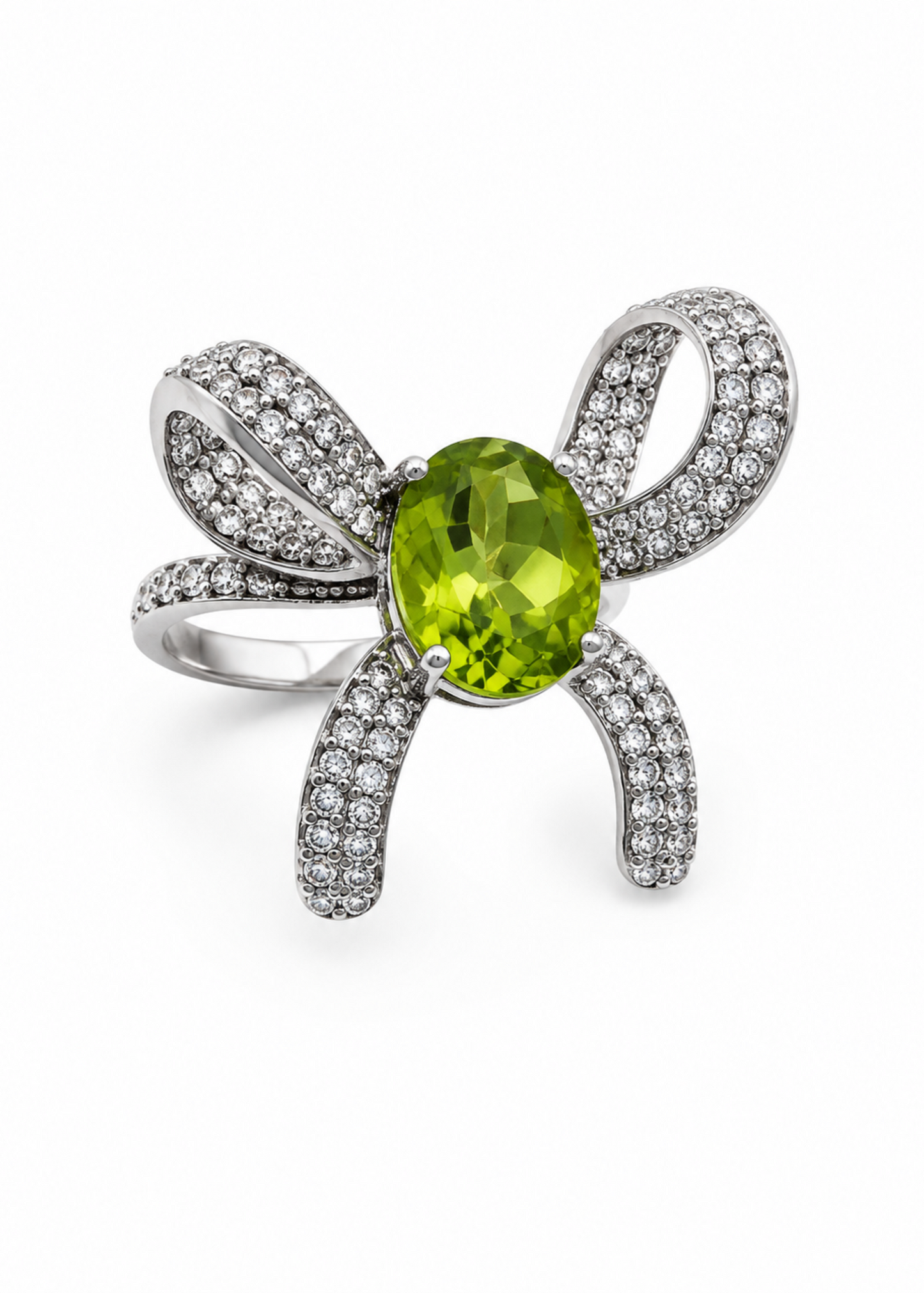 Elara Peridot-925 Sterling Silver