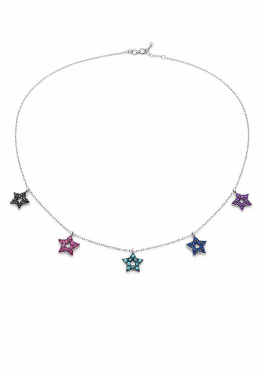 Multicolor Star-925 Sterling Silver