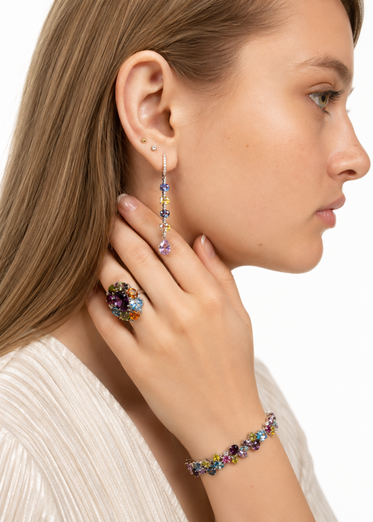 Pastel Cascade-925 Sterling Silver