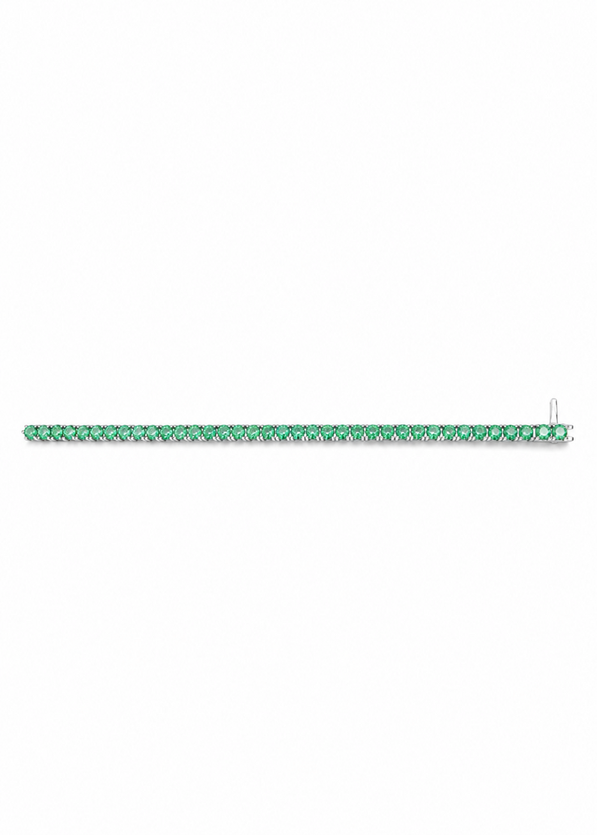 vivid Emerald Tennis Bracelet – 925 Sterling Silver