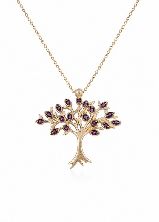 Purple Tree-925 Sterling Silver
