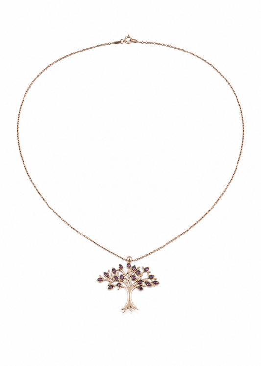 Purple Tree-925 Sterling Silver