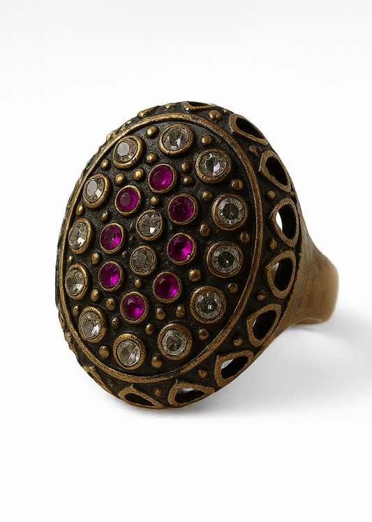 Vintage Garnet-925 Sterling Silver