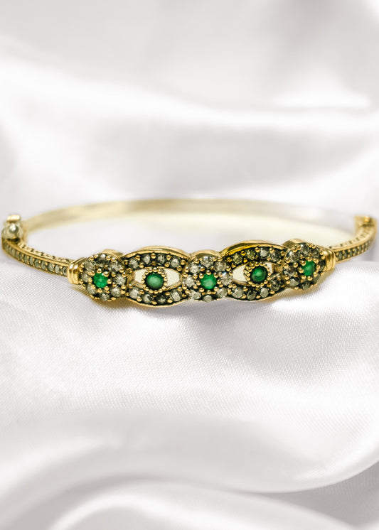 Vintage Emerald-925 Sterling Silver