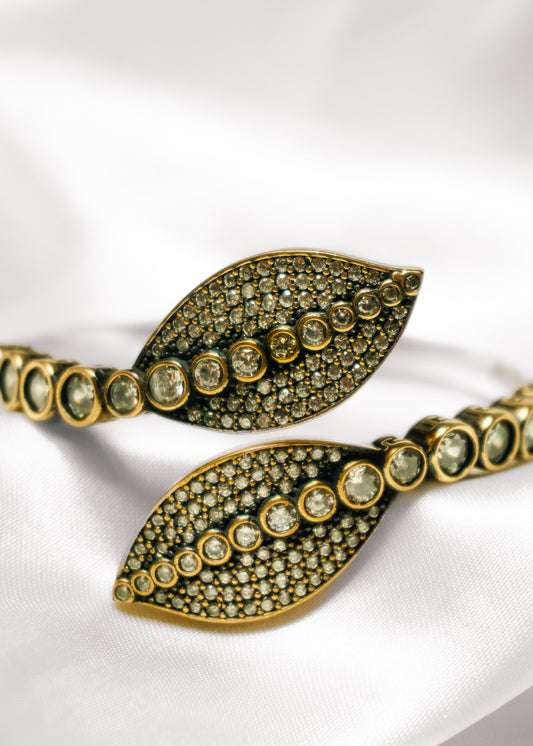 Golden Leaf-925 Sterling Silver