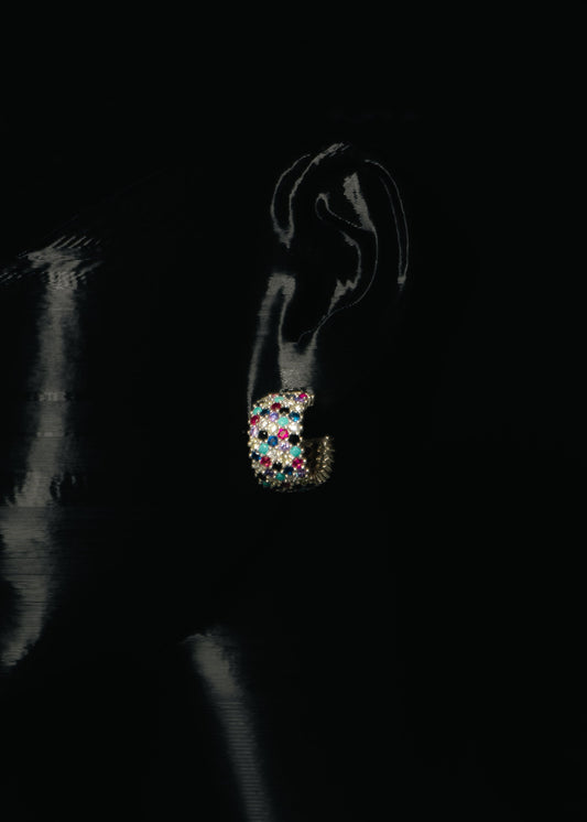 Charm Hoops- 925 Sterling Silver