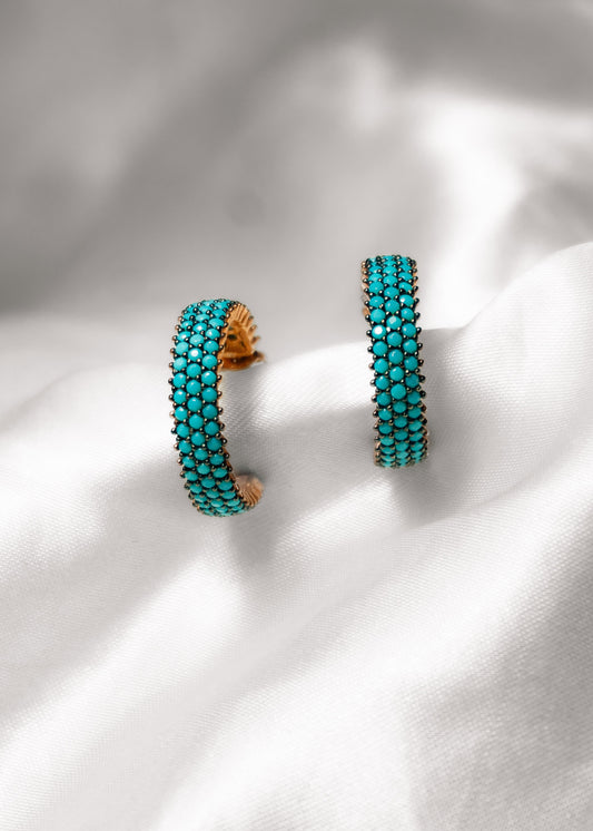 Aqua Bloom-925 Sterling Silver