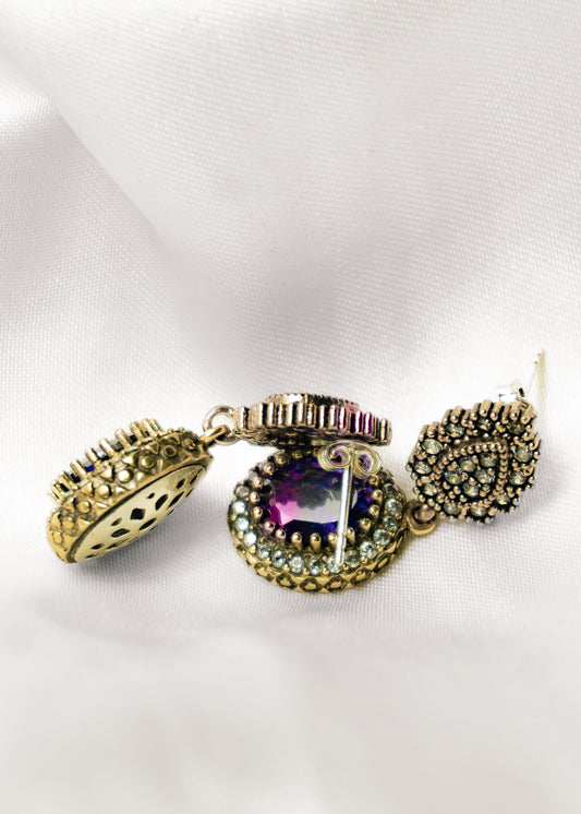 Amethyst Drops- 925 Sterling Silver