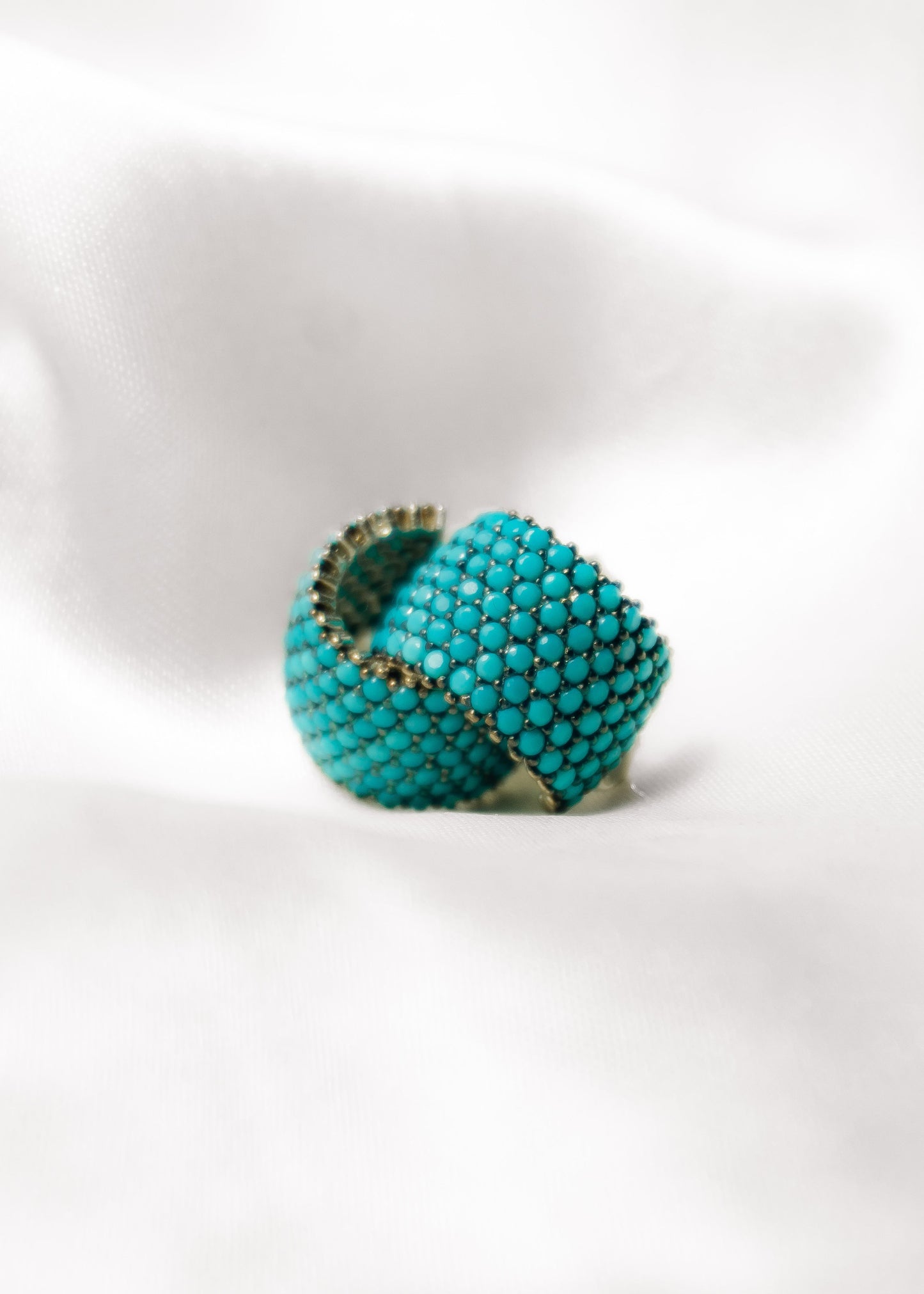 Mosaic Hoop- 925 Sterling Silver