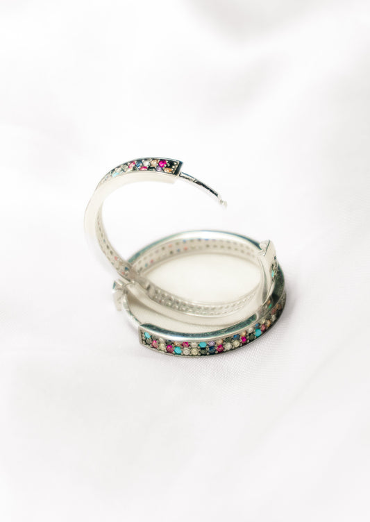 Mirage Hoops-925 Sterling Silver