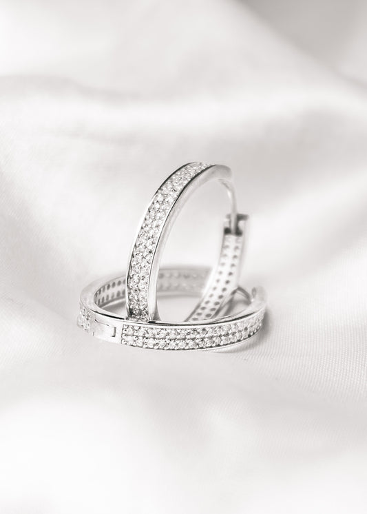 Celestia Hoops-925 Sterling Silver