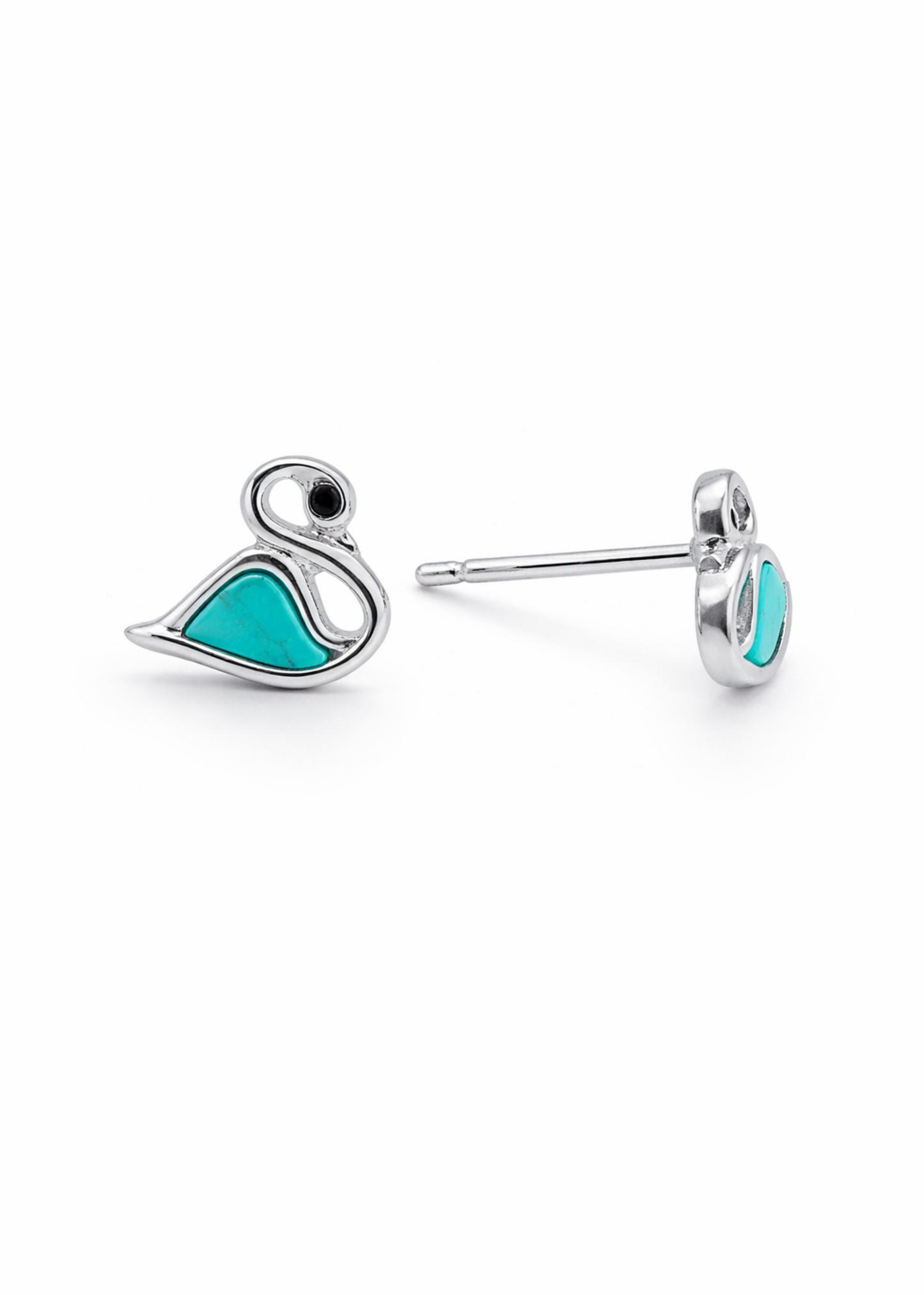 Turquoise Swan-925 Sterling Silver