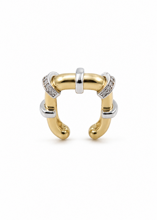Two-Tone-925 Sterling Silver