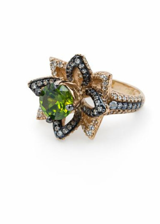 Emerald Bloom-925 Sterlıng Sılver