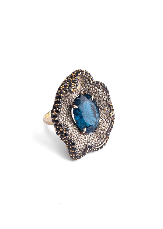 Azure Empress Royale Ring
