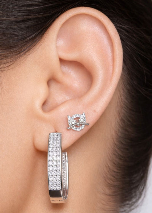 Celestia Hoops-925 Sterling Silver