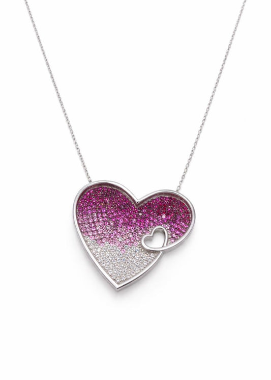 Pavé Heart -925 Sterling Silver