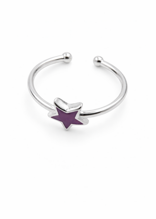 Purple Star– 925 Sterling Silver