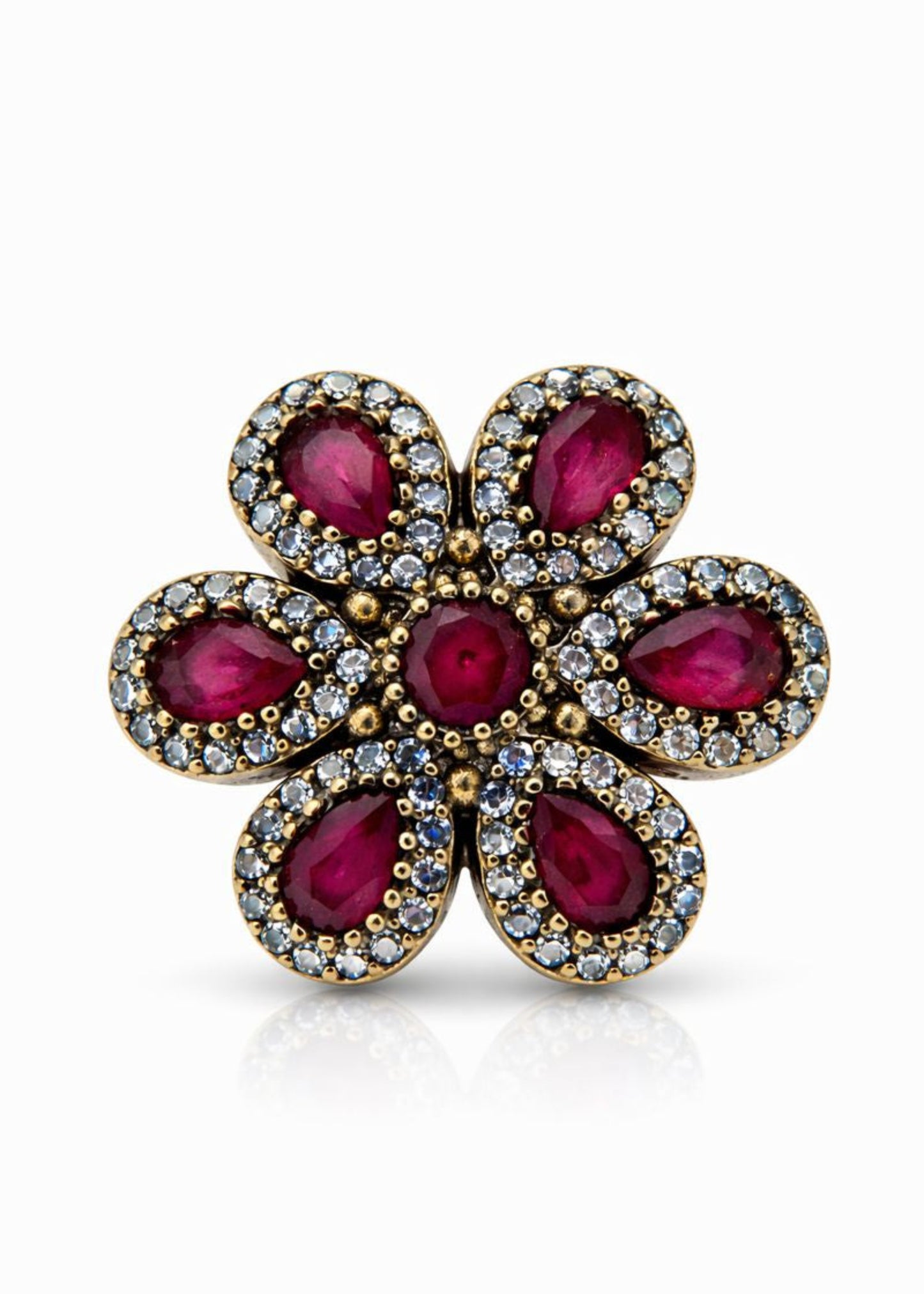Ruby Blossom-925 Sterling Silver