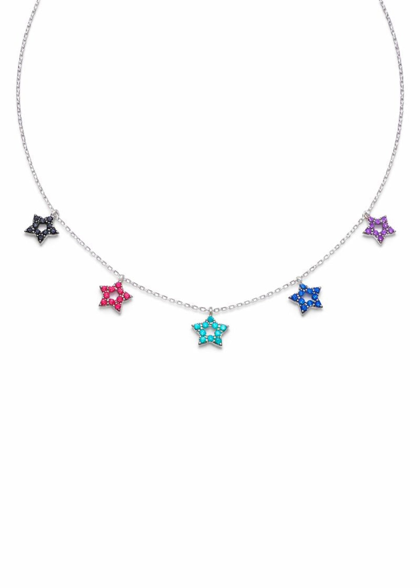 Multicolor Star-925 Sterling Silver