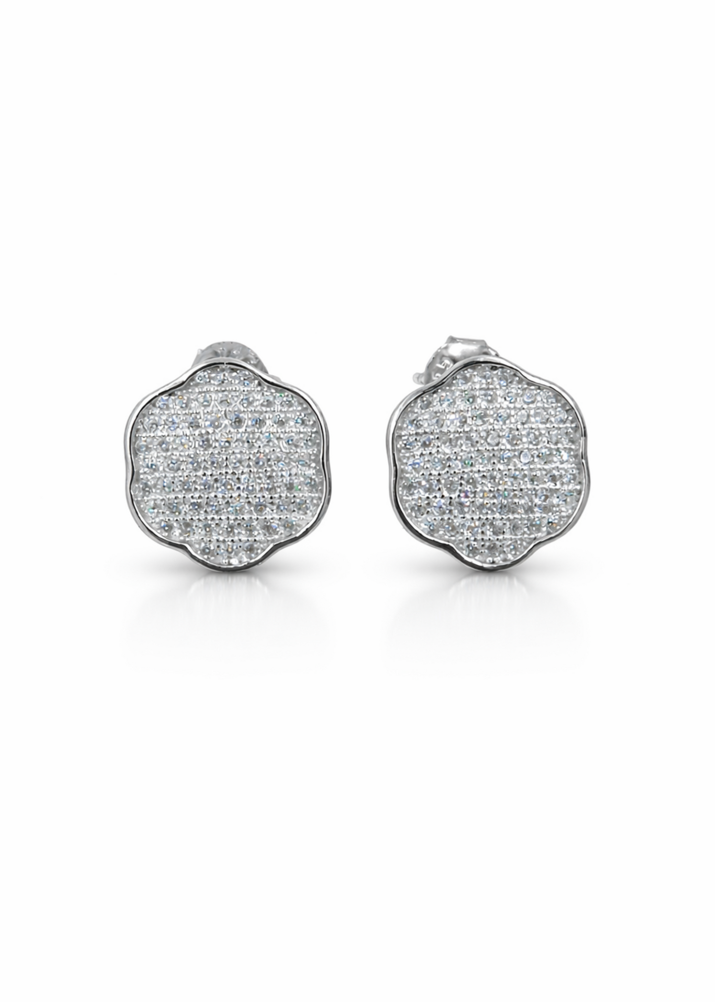 Luna Sparkle Pavé Stud Earrings