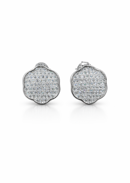 Luna Sparkle Pavé Stud Earrings