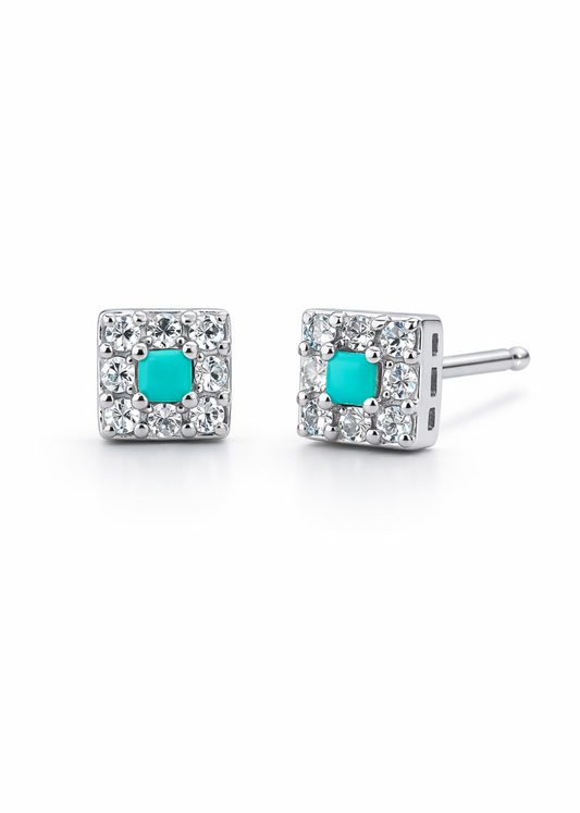 Mini Square- 925 Sterling Silver