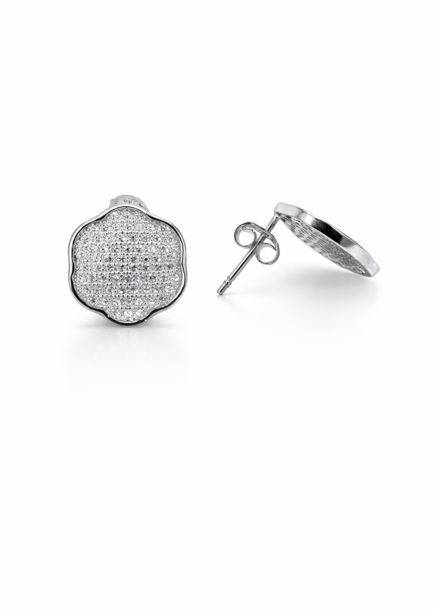 Luna Sparkle Pavé Stud Earrings