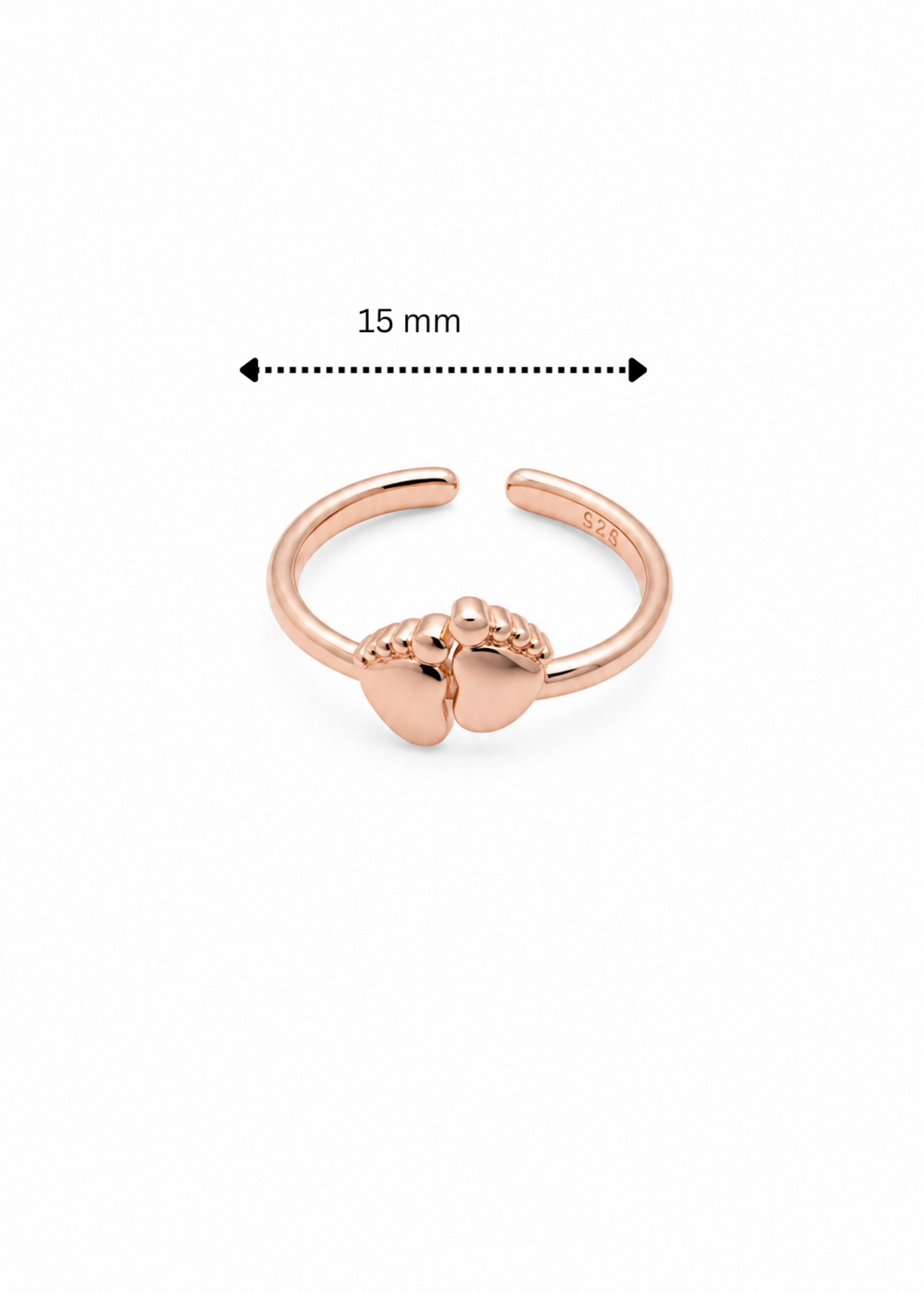 Tiny Footprints -925 Sterling Silver
