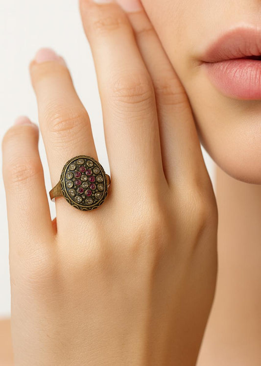 Vintage Garnet-925 Sterling Silver