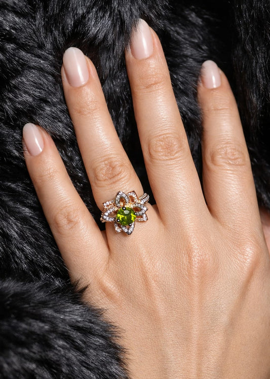 Emerald Bloom-925 Sterlıng Sılver