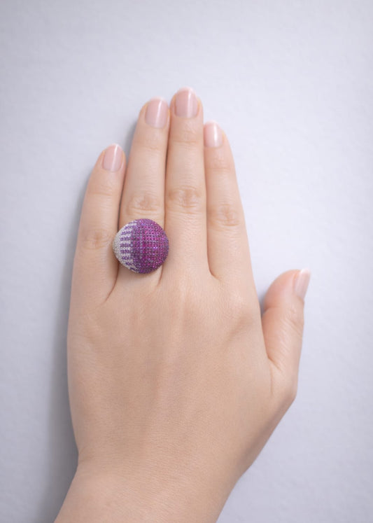 Aurora Dome-925 Sterling Silver