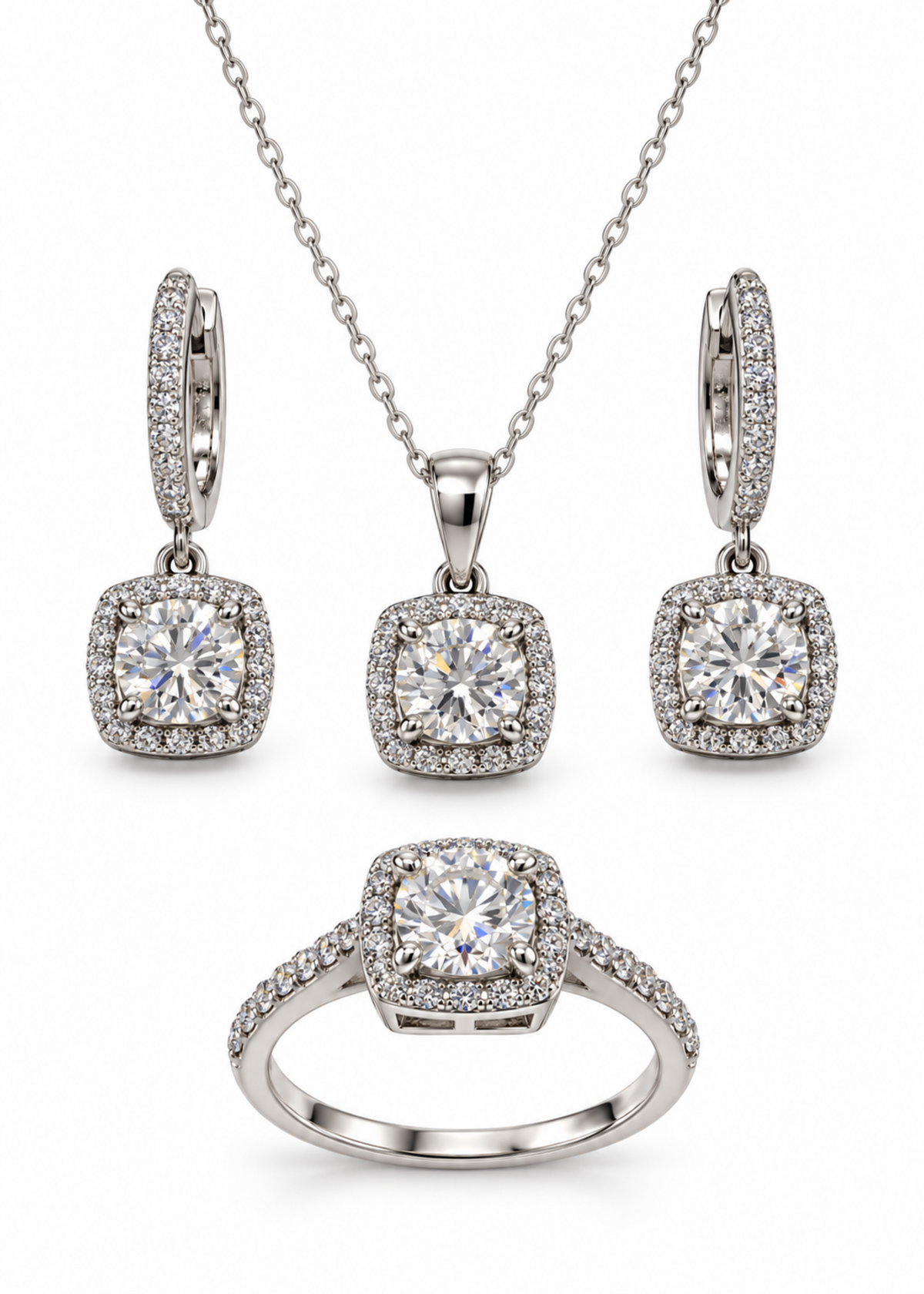 Éclat Moissanite-925 Sterling Silver
