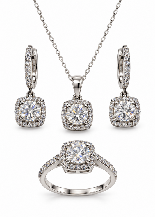 Éclat Moissanite-925 Sterling Silver
