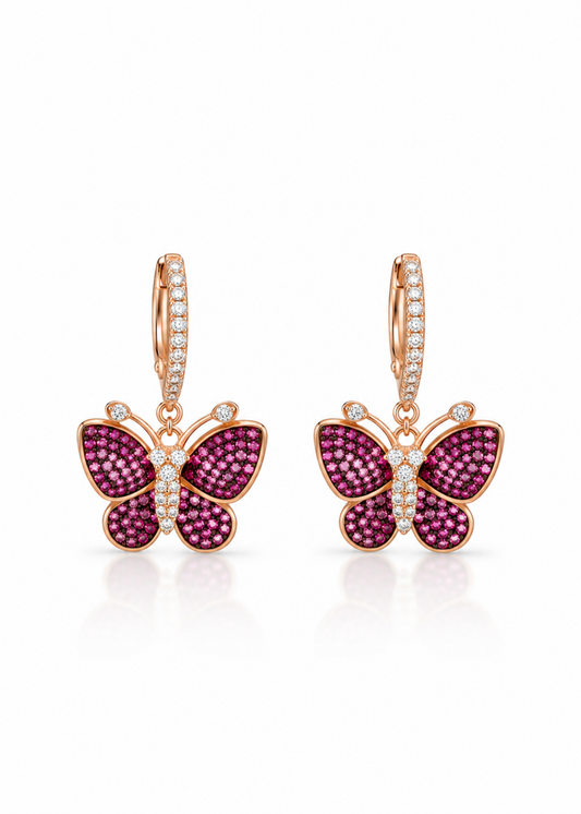 Ruby Butterfly-925 Sterling Silver