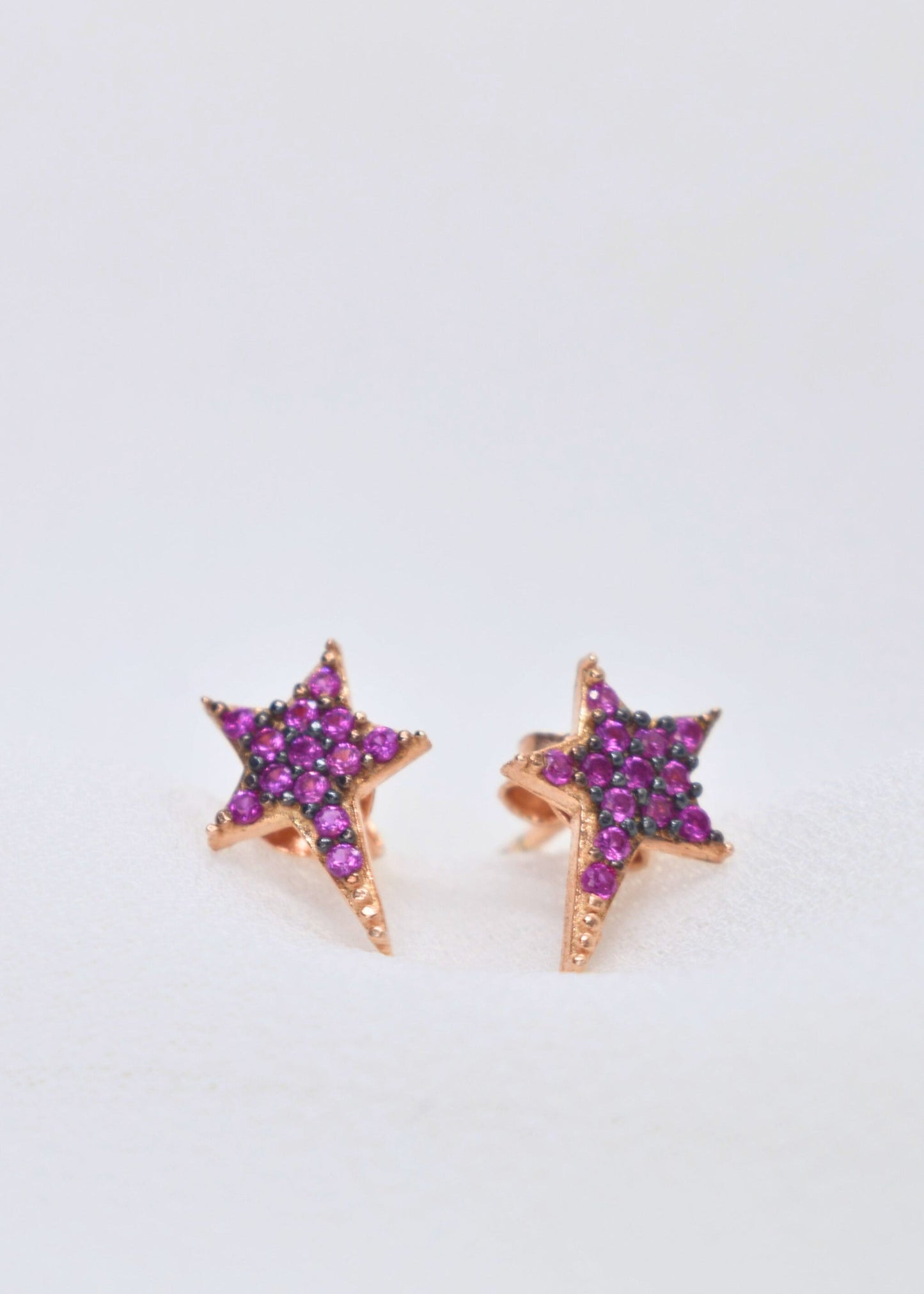 Celestial Long Tail Star Zirconia Stud Earrings – 925 Sterling Silver  | Turkish Elegance