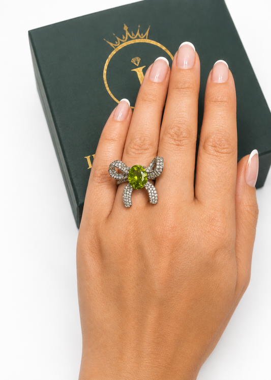 Elara Peridot-925 Sterling Silver