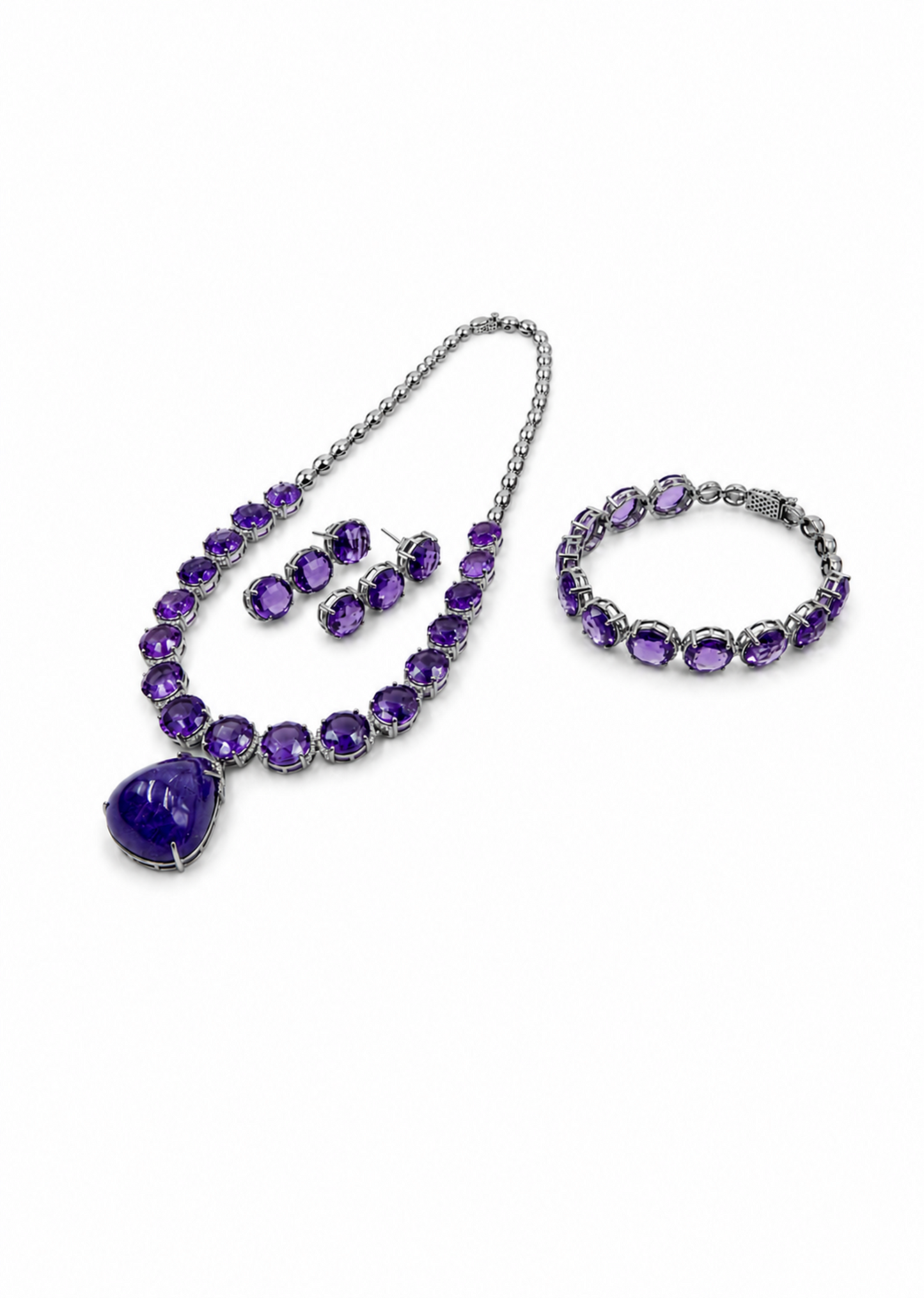 Royal Amethyst Victorian Jewellery Set