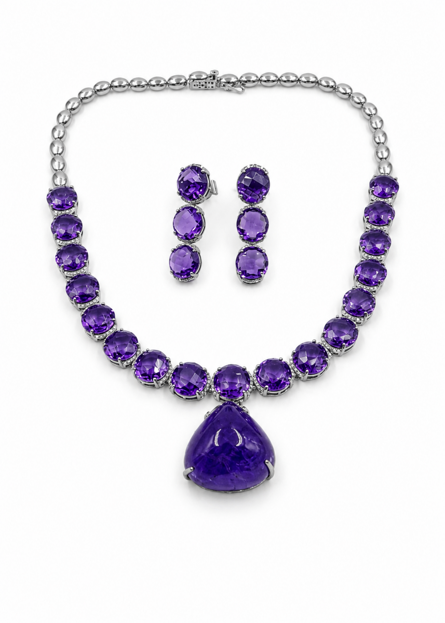 Royal Amethyst Victorian Jewellery Set